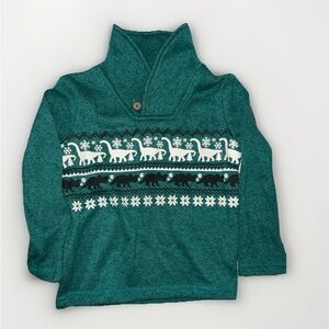 Jumping Beans Teal Dinosaur Sweater